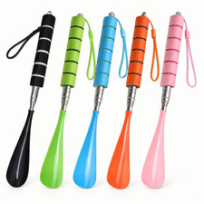 Shoe Horn for Shoes Extendable Long Handle Metal Shoehorn Telescopic Easy Slip