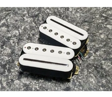 Hexa & rail type humbucker pickup set white