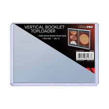 10 Ct Ultra PRO Vertical Booklet Toploaders Clear Protector Organizer Storage