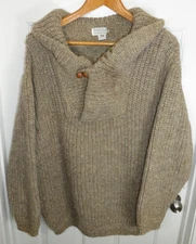 Vtg Oversize French Creek Sheep And Wool Co. Wool Knit Sweater Mens L/ XL