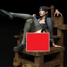 Modellino statuina resina mercoledì seduta 1/24 sexy ragazza non dipinto kit non assemblato