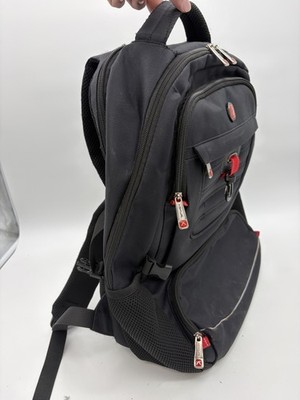 AOKUR Black Backpack Multi-Compartment USB Charging Port Travel Laptop Bag M2