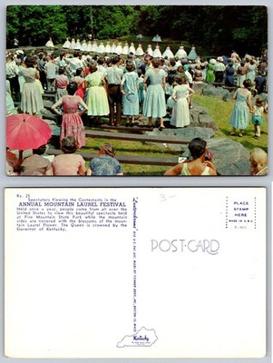 Pine Mountain State Park KY Annual Mountain Laurel Festival Postcard