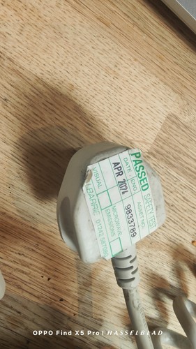 Linak, Hill-RomMains Power Cable To UK 3 Pin Plug Medical Bed. 2 holes + earth - Picture 3 of 5