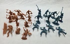 Vintage Marx Fort Apache & Defenders Play Set Toy Figures lot of 22
