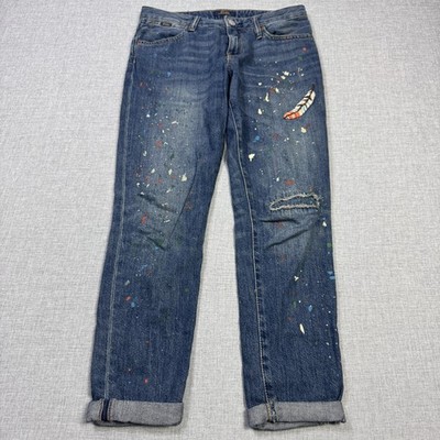 【新品・未使用】Polo THE ASTOR SLIM BOYFRIEND 25 Polo Ralph Lauren Paint Astor Slim Boyfriend Jeans Girls Large 12