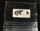 1975 Fathers Day Clear Lucite Display Franklin Mint Rare-0.925 Silver ~64 Grams
