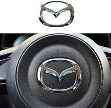 Steering Wheel Decor Abs Emblem Cover Sticker For Mazda Cx5 Cx9 Rx7 Mx5 Cx3 Cx7