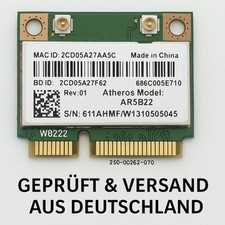 Atheros AR5B22 WLAN Karte Mini PCIe Dual Band...