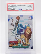 DE'AARON FOX 2017-18 CORNERSTONES DOWNTOWN FOOTBALL SSP KINGS PSA 10 Q6068