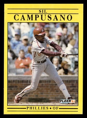 Sil Campusano 1991 Fleer #389 Philadelphia Phillies BASEBALL *077