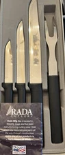 RADA CUTLERY G23C PREPARE THEN CARVE SET GIFT BLACK HANDLE