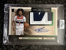2024-25 Panini One and One FOTL Bub Carrington RPA RC 2-Color Patch AUTO #/5