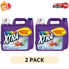 2 Pack Xtra Laundry Detergent Tropical Passion 206.4 fl oz, 172 Loads, Bulk Pack