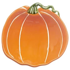 Boston International - Orange & White Pumpkin Bowl Small - KAC25374