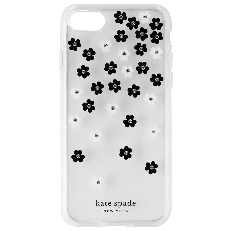 Funda rígida flexible Kate Spade para iPhone SE (2ª generación) y 8/7 - transparente/flores Foto 2 de 3