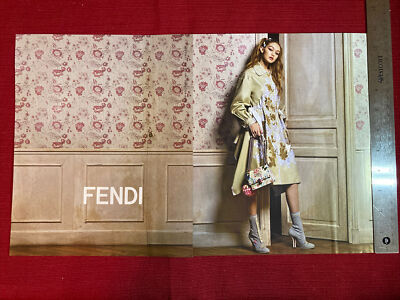 Model Gigi Hadid for Fendi handbags 2017 Print Ad Great to