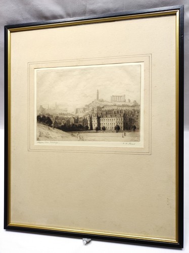 R. W. STEWART EARLY 20TH C, SIGNED ORIGINAL ETCHING - HOLYROOD PALACE, EDINBURGH - Picture 16 of 24