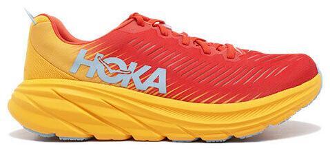 Hoka One One Mens Size 11.5 D Rincon 3 Fiesta Red Yellow  display picture 1