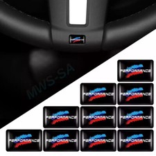 x10 Autocollant Sticker 3D BMW New Logo M Performance Volant Garniture Sport +