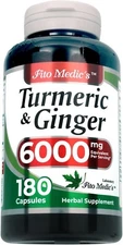 FITO MEDIC'S Lab-Tumeric and Ginger-6000 mg-180 Caps-Turmeric and Ginger