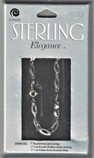 925 STERLING SILVER 7" OVAL LINK BRACELET "STERLING ELEGANCE" BRAND NEW IN BOX