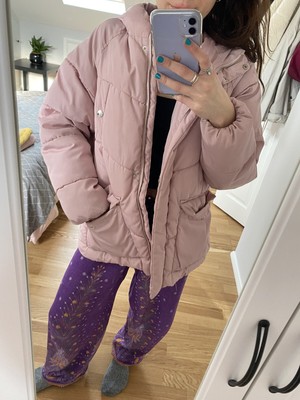 zara pink puffer