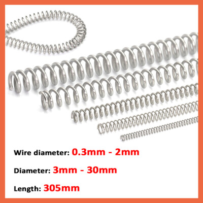 #ad Compression Spring Various Size 3mm 30mm Diameter amp; 305mm Length Pressure Small $47.89