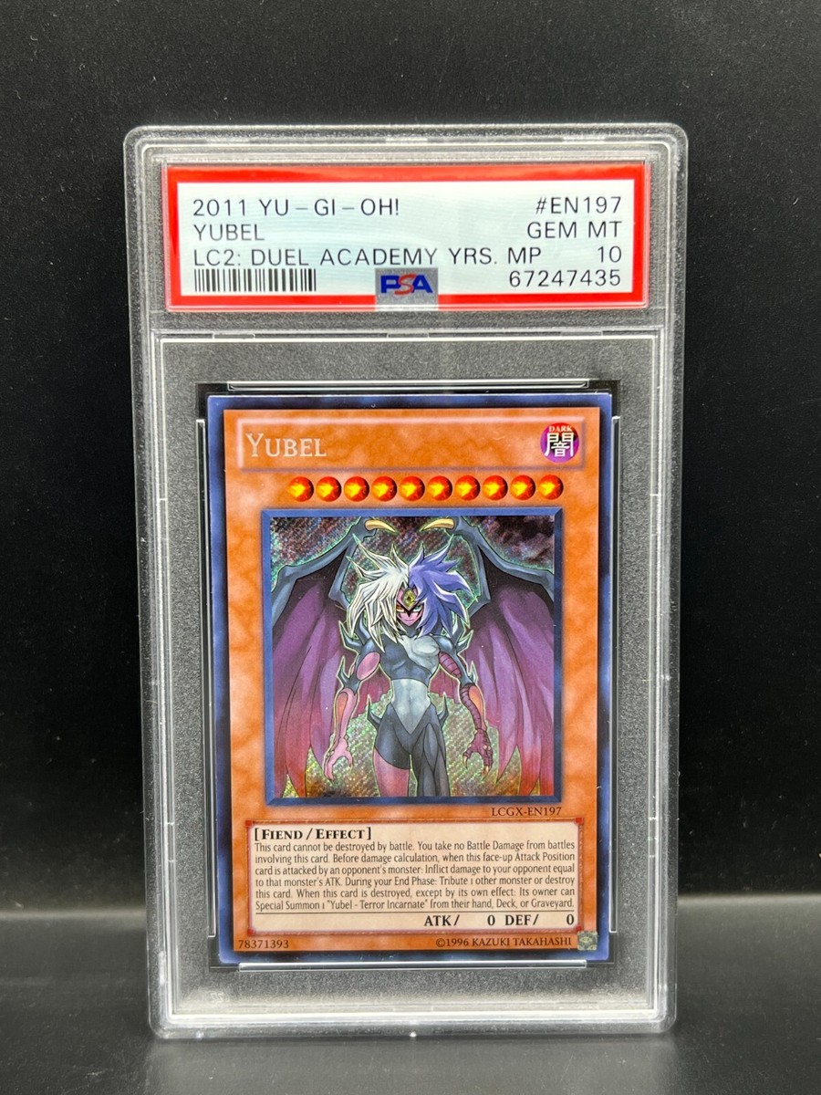 Yugioh PSA 10 GEM MT Yubel LCGX-EN197 Secret Rare Unlimited S#7435
