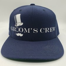 Groom's Crew Baseball Cap The Classics Snapback Adjustable Hat Blue