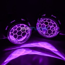 Headlight Custom Hid Bi-xenon Projectors Honeycomb Etching Lens Led Devil Eyes Headlight Custom Hid Bi-xenon Projectors Honeycomb Etching Lens Led Devil Eyes