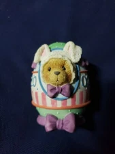 Cherished Teddies - 2002 Easter Egg -   Bear In Bunny Suit - 739278A FM62