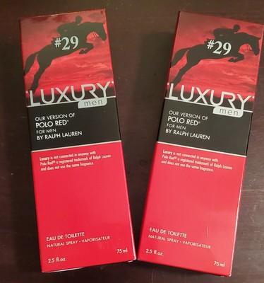 Compare to Polo Red by Ralph Lauren -Luxury 29 Men cologne Spray #29. 2.5oz  x2 | eBay
