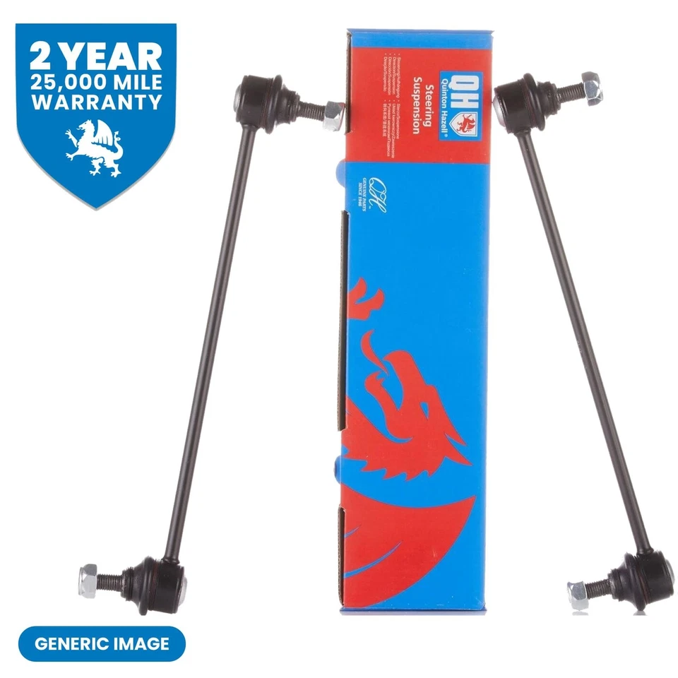 Pair of QH QLS3328S Stabiliser Bar Drop Link Coupling Rod Front Fits Skoda VW