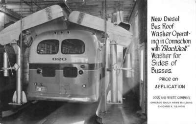 #ad Chicago Illinois Diesel Bus Roof Washer Real Photo Vintage Postcard AA95481 $22.75