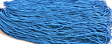 Turquoise DEEP Blue Czech PRECIOSA glass 11/0 seed beads, 1 Hank 12 strands