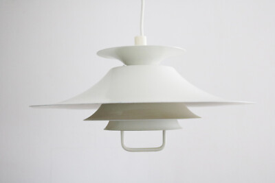 dänische Pendelleuchte Lampe Lamellen scandinavisches Design denmark 1970s