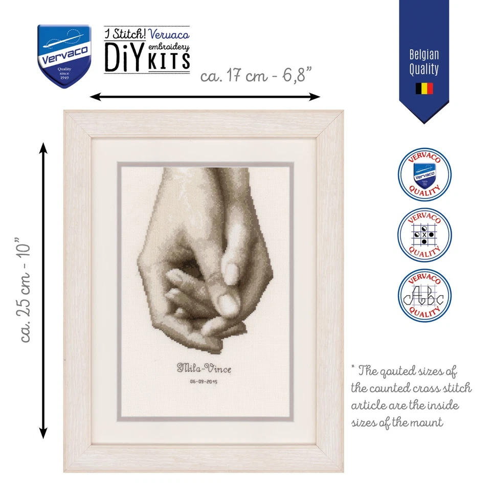 Kit de punto de cruz mano a mano de Vervaco Foto 2 de 4