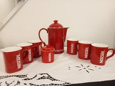 nescafe teiera zuccheriera tazze set nuovo perfetto