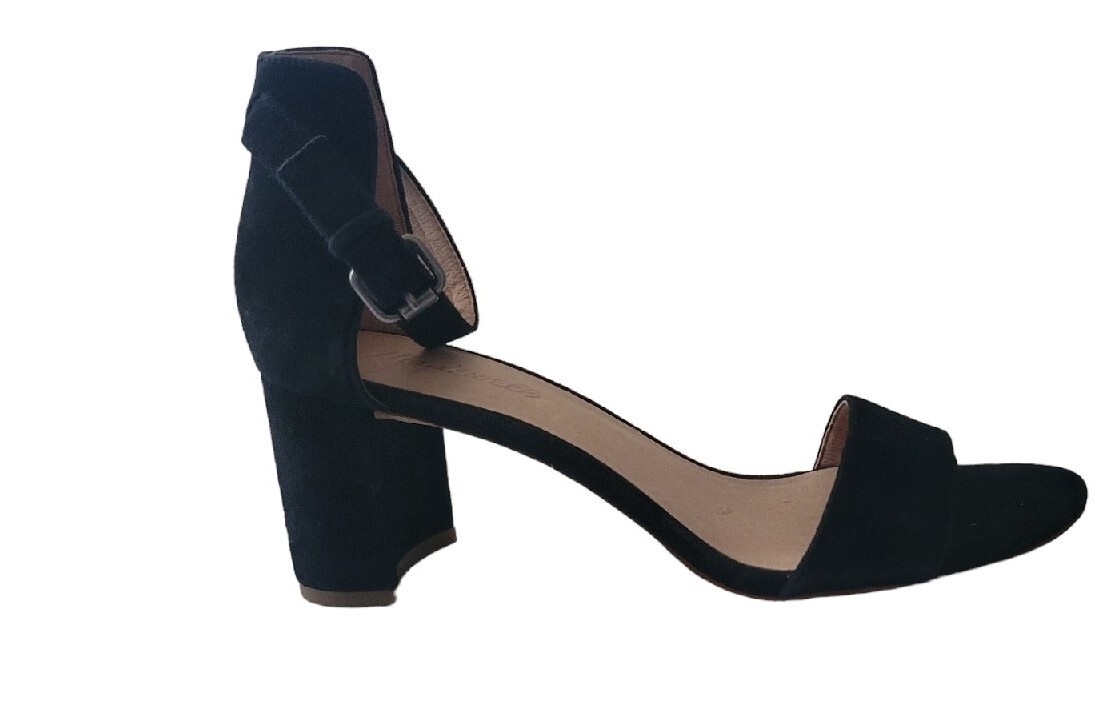 APL Sandali Madewell Regina Claudia neri in pelle scamosciata punta aperta taglia 8 5