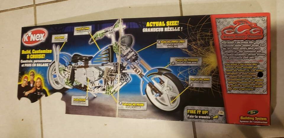 K'NEX Orange County Choppers Paul Senior's Old School Bike | eBay