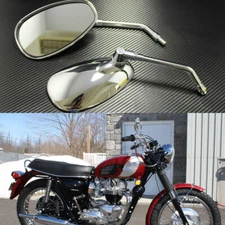 For For Triumph Thruxton 865 Bonneville 790 Chrome Motorcycle Rear Wing Mirrors