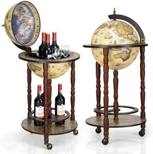 Globus Bar Barwagen Minibar Globus Hausbar Servierwagen Weinregal Antik