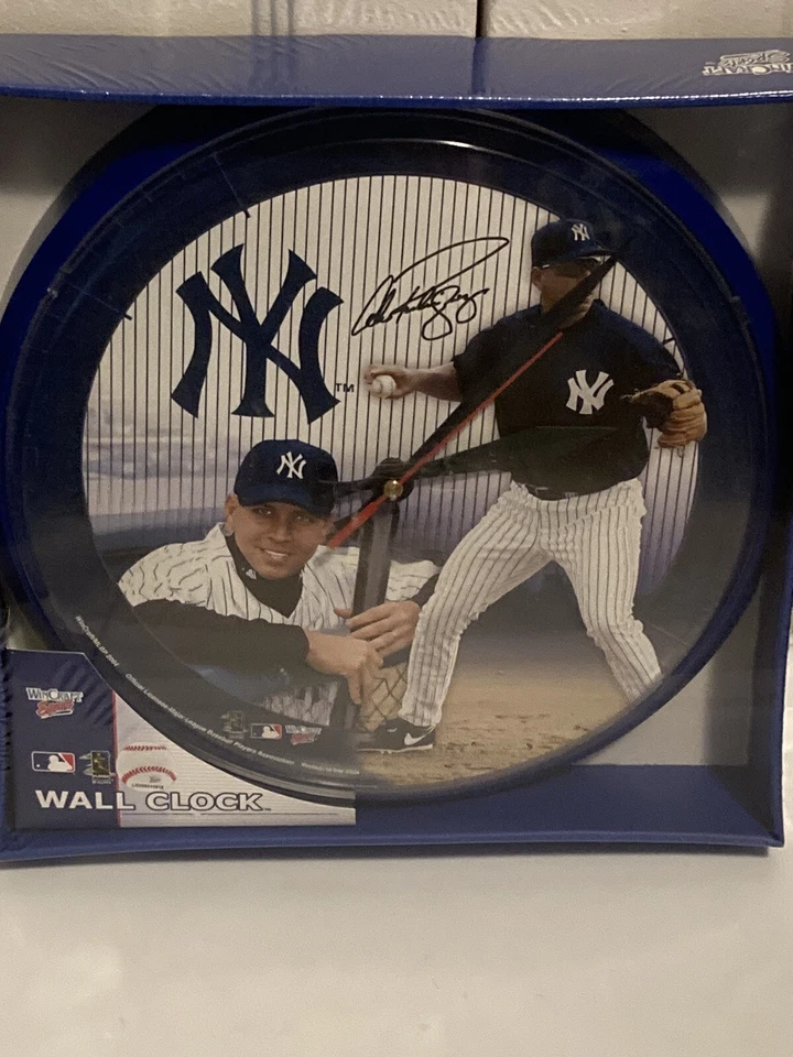 Alex Rodriguez New York Yankees MLB Baseball 12" Logo Round Wall Clock - Image 2 of 4