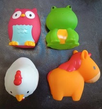 Munchkin Squirtin Bath Toy, Barnyard Friends Lot of 4