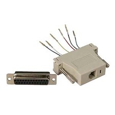 DB25 Female to RJ11/12 6 wire Modular Adapter