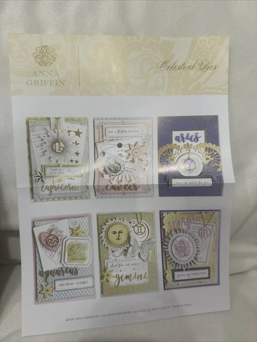Anna Griffin Celestial Symbols Cut and Emboss Dies AG-1122H 723559 New - Picture 5 of 6