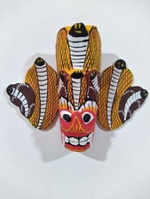 Hand Carved Sri Lankan Traditional Small Devil Mask Handmade Wooden D cor New