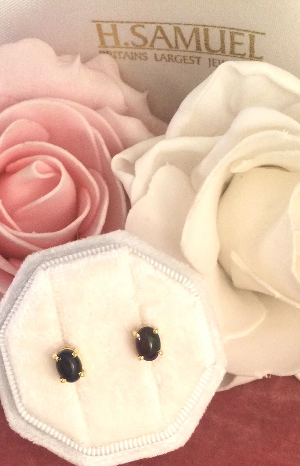 Pendientes de ópalo dorado joyería vintage ópalos negros joyería decorativa antigua Foto 2 de 4