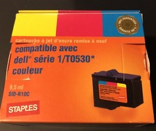 Cartucho de tinta tricolor Staples Dell Series1 T0530 720 A920